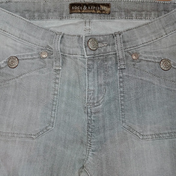 Rock & Republic Scorpion Utility Flare Jeans Sz 4R - Picture 4 of 7